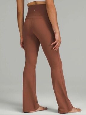 Lululemon Groove Super-High-Rise Flared Pant Nulu Ancient Copper 4